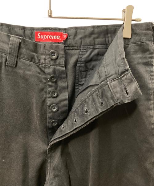 SUPREME（シュプリーム）Supreme (シュプリーム) Pin UP Chino Pant ブラック サイズ:W30の古着・服飾アイテム