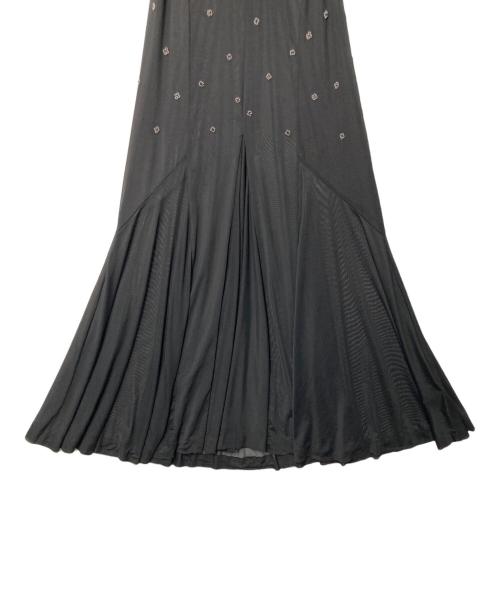 IENA LA BOUCLE（イエナ ラ ブークル）IENA LA BOUCLE (イエナ ラ ブークル) チュールビーズキャミワンピース ブラック サイズ:F 未使用品の古着・服飾アイテム