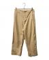 AURALEE（オーラリー）の古着「WASHED FINX LIGHT CHINO WIDE PANTS」｜ベージュ