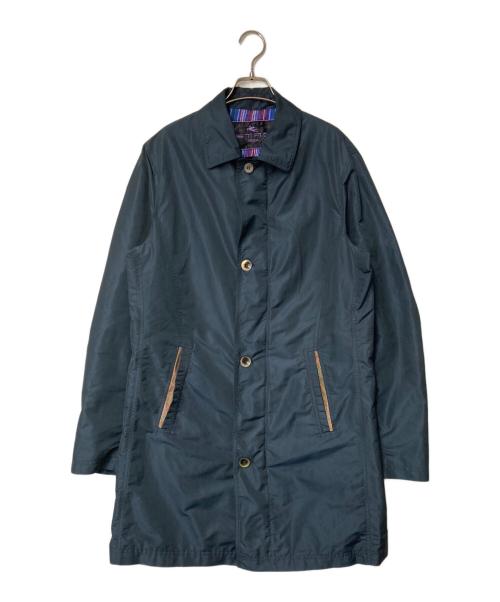 ETRO（エトロ）ETRO (エトロ) ステンカラーコート ネイビー サイズ:48の古着・服飾アイテム
