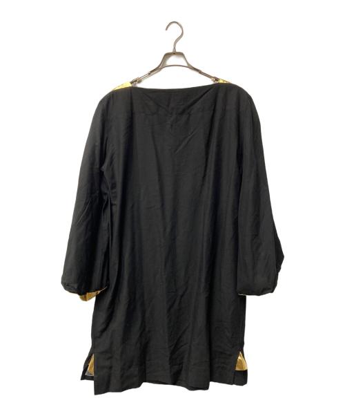 Vivienne Westwood（ヴィヴィアンウエストウッド）Vivienne Westwood (ヴィヴィアンウエストウッド) ミドルワンピース ブラック×ゴールド サイズ:00の古着・服飾アイテム