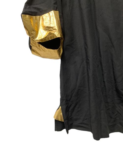 Vivienne Westwood（ヴィヴィアンウエストウッド）Vivienne Westwood (ヴィヴィアンウエストウッド) ミドルワンピース ブラック×ゴールド サイズ:00の古着・服飾アイテム