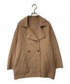 SLOBE IENAスローブ イエナ）の古着「souple wool ダブルフェイスミドルコート」｜ベージュ