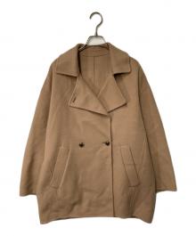 SLOBE IENA（スローブ イエナ）の古着「souple wool ダブルフェイスミドルコート」｜ベージュ
