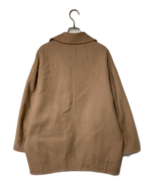 SLOBE IENA（スローブ イエナ）SLOBE IENA (スローブ イエナ) souple wool ダブルフェイスミドルコート ベージュ サイズ:Freeの古着・服飾アイテム