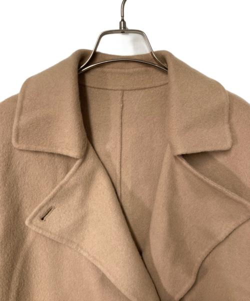 SLOBE IENA（スローブ イエナ）SLOBE IENA (スローブ イエナ) souple wool ダブルフェイスミドルコート ベージュ サイズ:Freeの古着・服飾アイテム