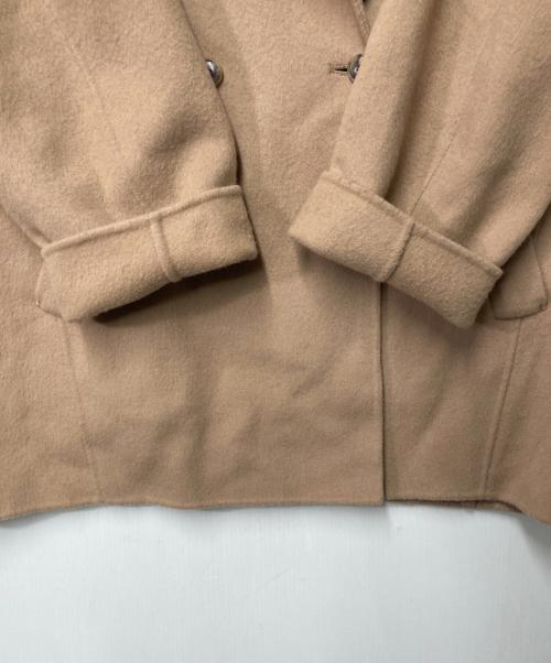 SLOBE IENA（スローブ イエナ）SLOBE IENA (スローブ イエナ) souple wool ダブルフェイスミドルコート ベージュ サイズ:Freeの古着・服飾アイテム