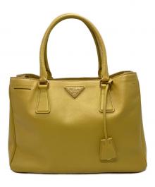 PRADA（プラダ）の古着「ガレリア 2WAYショルダーバッグ」｜イエロー