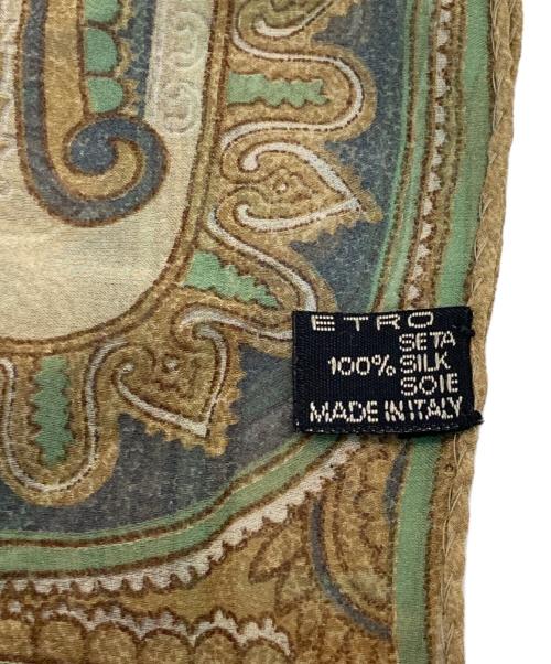ETRO（エトロ）ETRO (エトロ) シルクストール ブラウンの古着・服飾アイテム
