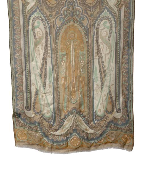 ETRO（エトロ）ETRO (エトロ) シルクストール ブラウンの古着・服飾アイテム