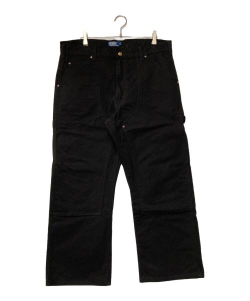 POLO RALPH LAUREN（ポロ・ラルフローレン）POLO RALPH LAUREN (ポロ・ラルフローレン) ダブルニーパンツ ブラック サイズ:36の古着・服飾アイテム