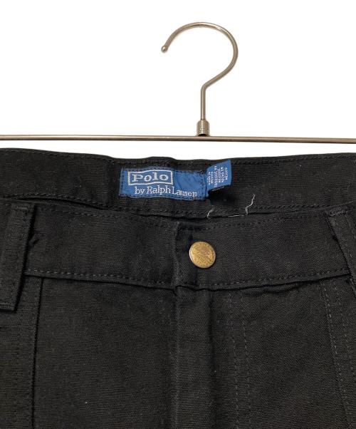 POLO RALPH LAUREN（ポロ・ラルフローレン）POLO RALPH LAUREN (ポロ・ラルフローレン) ダブルニーパンツ ブラック サイズ:36の古着・服飾アイテム
