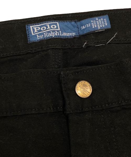 POLO RALPH LAUREN（ポロ・ラルフローレン）POLO RALPH LAUREN (ポロ・ラルフローレン) ダブルニーパンツ ブラック サイズ:36の古着・服飾アイテム