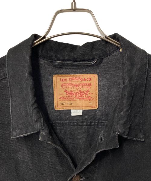 LEVI'S（リーバイス）LEVI'S (リーバイス) 90’S 後染めデニムジャケット ブラック サイズ:XLの古着・服飾アイテム
