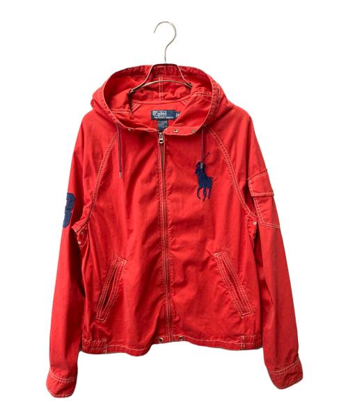 POLO RALPH LAUREN（ポロ・ラルフローレン）POLO RALPH LAUREN (ポロ・ラルフローレン) ポニー刺繍ジャケット レッド サイズ:Mの古着・服飾アイテム