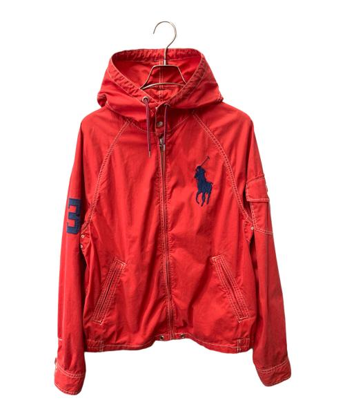 POLO RALPH LAUREN（ポロ・ラルフローレン）POLO RALPH LAUREN (ポロ・ラルフローレン) ポニー刺繍ジャケット レッド サイズ:Mの古着・服飾アイテム