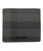 BURBERRYバーバリー）の古着「2つ折り財布」｜グレー×ブラック