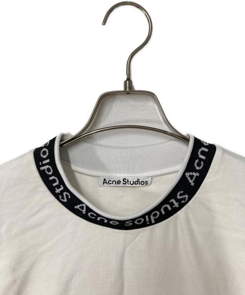 Acne studios（アクネ ストゥディオズ）Acne studios (アクネ ストゥディオズ) EXTORR LOGO RIB T-SHIRTS ホワイト サイズ:Mの古着・服飾アイテム