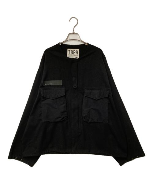 TIGHTBOOTH PRODUCTION（タイトブースプロダクション）TIGHTBOOTH PRODUCTION (タイトブースプロダクション) COLLARLESS FIELD JKT ブラック サイズ:Lの古着・服飾アイテム