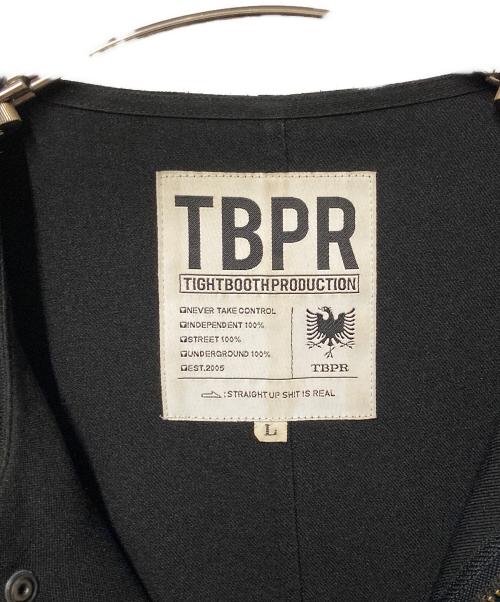 TIGHTBOOTH PRODUCTION（タイトブースプロダクション）TIGHTBOOTH PRODUCTION (タイトブースプロダクション) COLLARLESS FIELD JKT ブラック サイズ:Lの古着・服飾アイテム