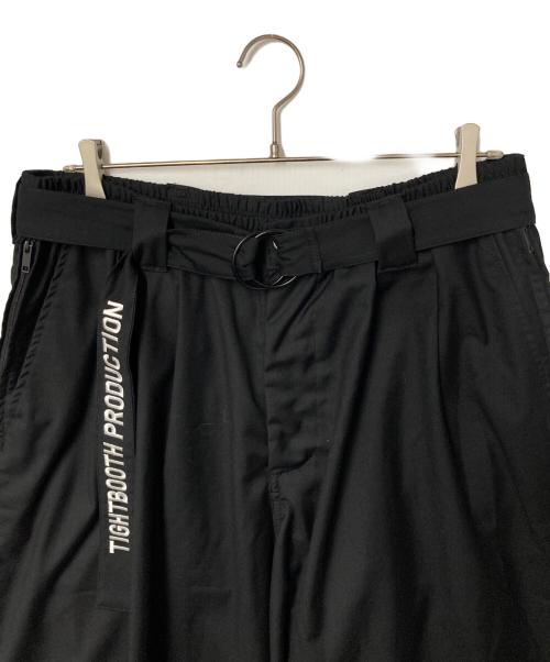 TIGHTBOOTH PRODUCTION（タイトブースプロダクション）TIGHTBOOTH PRODUCTION (タイトブースプロダクション) BAGGY SLACKS ブラック サイズ:Lの古着・服飾アイテム