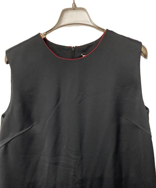 Maison Margiela（メゾンマルジェラ）Maison Margiela (メゾンマルジェラ) パイピングノースリーブワンピース ブラック サイズ:42の古着・服飾アイテム