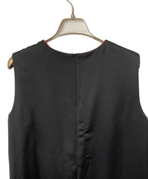 Maison Margiela（メゾンマルジェラ）Maison Margiela (メゾンマルジェラ) パイピングノースリーブワンピース ブラック サイズ:42の古着・服飾アイテム
