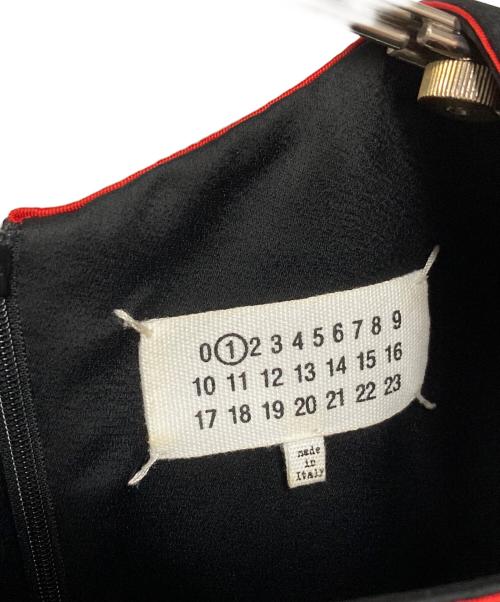 Maison Margiela（メゾンマルジェラ）Maison Margiela (メゾンマルジェラ) パイピングノースリーブワンピース ブラック サイズ:42の古着・服飾アイテム