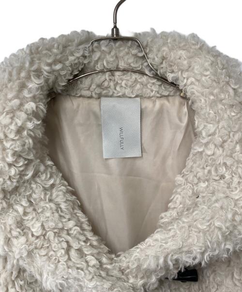 willfully（ウィルフリー）willfully (ウィルフリー) プードルファー トグルショートジャケットコート ベージュ サイズ:Freeの古着・服飾アイテム