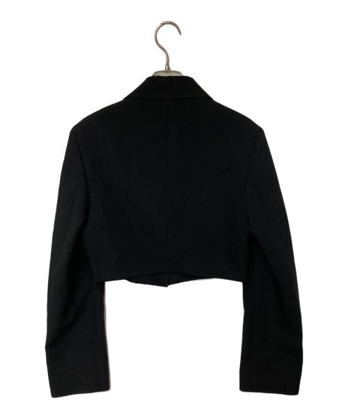DES PRES（デ プレ）DES PRES (デ プレ) ソフトウールオックス クロップドジャケット ブラック サイズ:Freeの古着・服飾アイテム