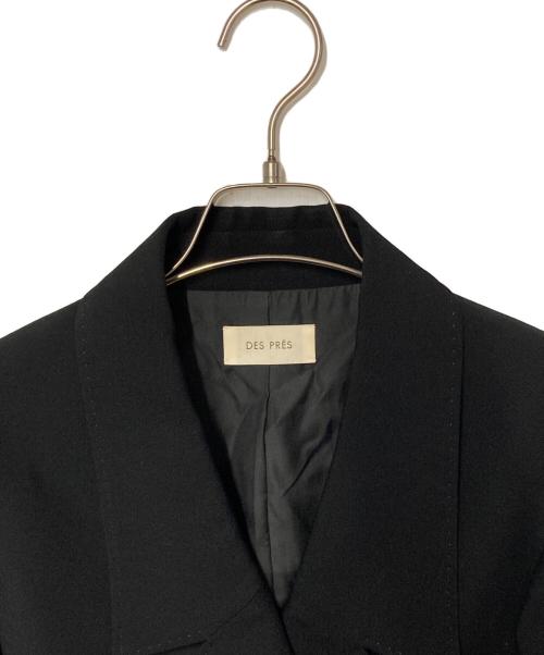 DES PRES（デ プレ）DES PRES (デ プレ) ソフトウールオックス クロップドジャケット ブラック サイズ:Freeの古着・服飾アイテム