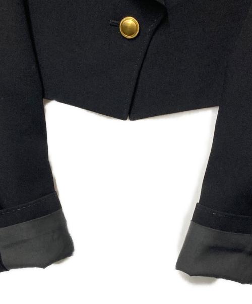 DES PRES（デ プレ）DES PRES (デ プレ) ソフトウールオックス クロップドジャケット ブラック サイズ:Freeの古着・服飾アイテム