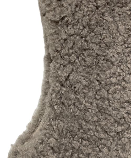 BALLSEY（ボールジィ）BALLSEY (ボールジィ) ミックスファー Vネックベスト グレー サイズ:36の古着・服飾アイテム