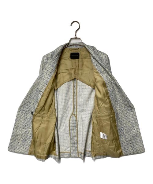 TOMORROW LAND collection（トゥモローランドコレクション）TOMORROW LAND collection (トゥモローランドコレクション) ラメツイード ダブルブレストジャケット ブルー サイズ:38の古着・服飾アイテム