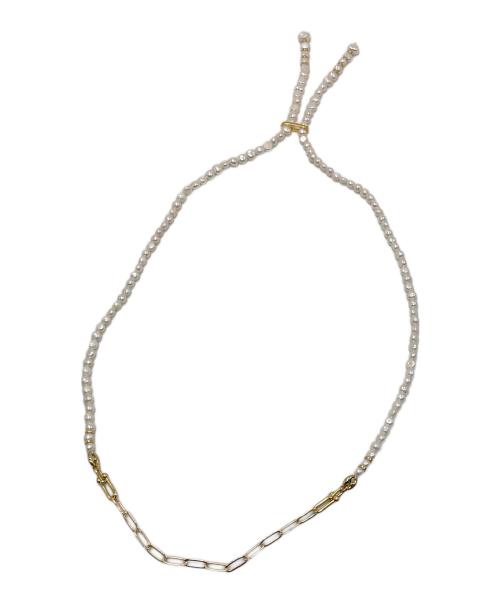 Spick and Span（スピック＆スパン）Spick and Span (スピック＆スパン) EO / イオ Pearl & PC ロングネックレス ホワイトの古着・服飾アイテム