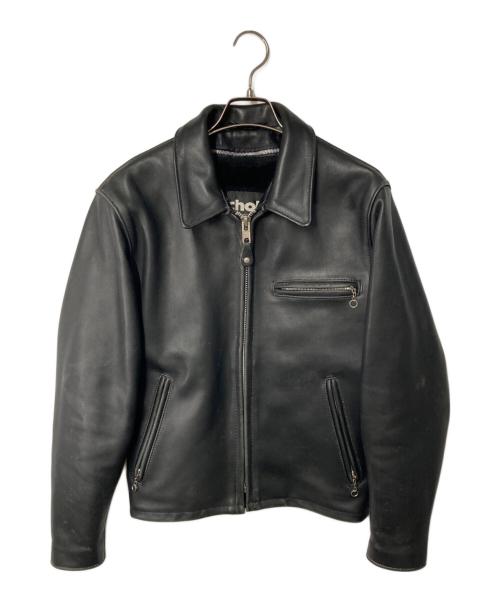 Schott（ショット）Schott (ショット) ライナー付シングルライダースジャケット ブラック サイズ:36の古着・服飾アイテム