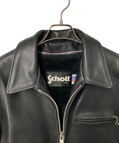 Schott（ショット）Schott (ショット) ライナー付シングルライダースジャケット ブラック サイズ:36の古着・服飾アイテム