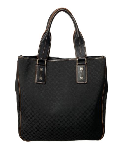 CELINE（セリーヌ）CELINE (セリーヌ) マカダム柄トートバッグ ブラックの古着・服飾アイテム