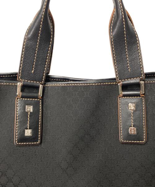 CELINE（セリーヌ）CELINE (セリーヌ) マカダム柄トートバッグ ブラックの古着・服飾アイテム