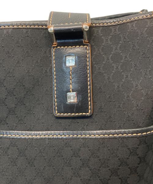 CELINE（セリーヌ）CELINE (セリーヌ) マカダム柄トートバッグ ブラックの古着・服飾アイテム