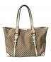CELINE（セリーヌ）の古着「マカダム柄トートバッグ」｜ホワイト×ベージュ