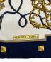 HERMES (エルメス) カレ90 シルクスカーフ ベージュ×ブラック：13000円