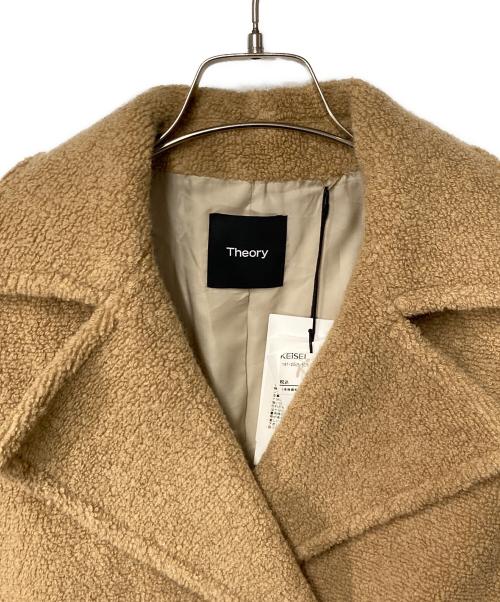 theory（セオリー）theory (セオリー) TEDDY FLEECE FAUX FUR PEACOAT ベージュ サイズ:P(下記採寸参照) 未使用品の古着・服飾アイテム