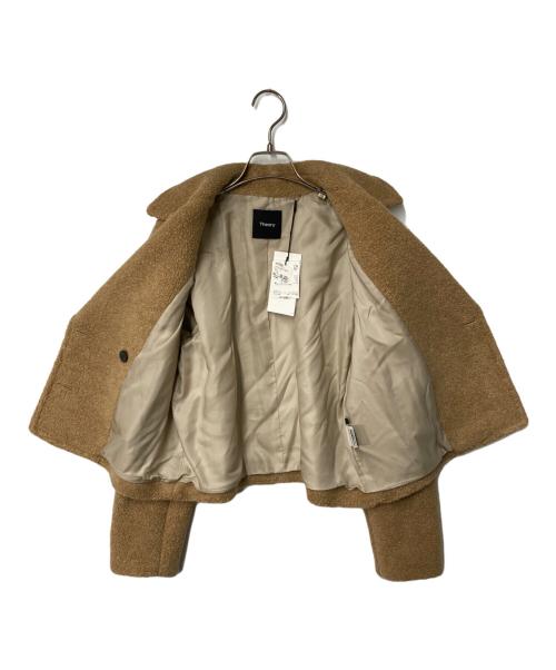 theory（セオリー）theory (セオリー) TEDDY FLEECE FAUX FUR PEACOAT ベージュ サイズ:P(下記採寸参照) 未使用品の古着・服飾アイテム