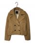 theory（セオリー）の古着「TEDDY FLEECE FAUX FUR PEACOAT」｜ベージュ