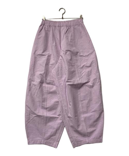 Curensology（カレンソロジー）Curensology (カレンソロジー) コットンリネンドロストパンツ パープル サイズ:Fの古着・服飾アイテム