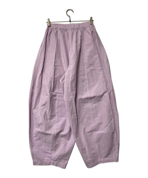 Curensology（カレンソロジー）Curensology (カレンソロジー) コットンリネンドロストパンツ パープル サイズ:Fの古着・服飾アイテム