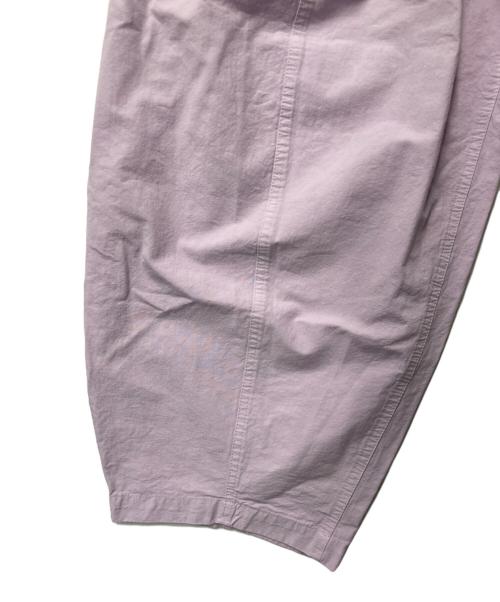 Curensology（カレンソロジー）Curensology (カレンソロジー) コットンリネンドロストパンツ パープル サイズ:Fの古着・服飾アイテム