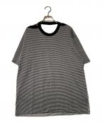 Curensology×INSCRIREカレンソロジー×アンスクリア）の古着「アンスクリア 2way Tシャツ」｜グレー×ブラック
