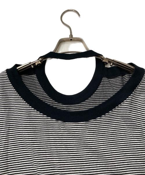 Curensology（カレンソロジー）Curensology (カレンソロジー) INSCRIRE (アンスクリア) アンスクリア 2way Tシャツ グレー×ブラック サイズ:Mの古着・服飾アイテム